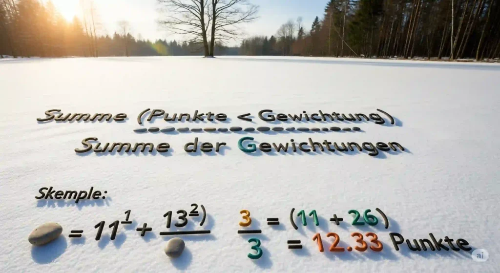 Notendurchschnitt berechnen